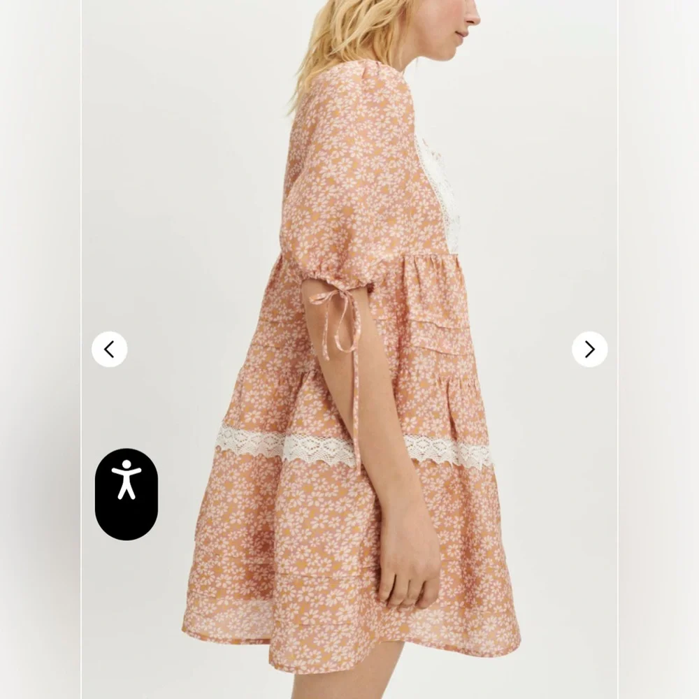 Maje NWT Printed lace braid dress Size 40 (US size Large) - Picture 3 of 16